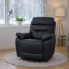AARON NOSTOAVUSTEINEN RECLINERTUOLI NAHKAVERHOILTUNA