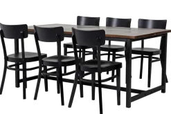 ACAZIA KOT-61 IRON RUOKAPÖYTÄ 200 x 100 CM + 6 CAFE PLUS TUOLIA