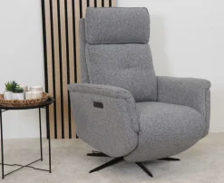APOLLO RECLINER TUOLI SÄHKÖSÄÄDÖILLÄ HARMAA KANGAS