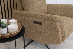 APOLLO RECLINER TUOLI SÄHKÖSÄÄDÖILLÄ KELTAINEN KANGAS