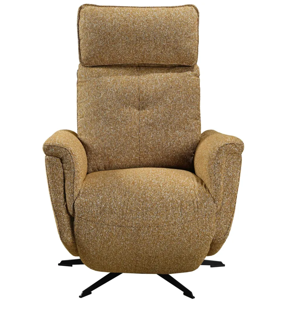 APOLLO RECLINER TUOLI SÄHKÖSÄÄDÖILLÄ KELTAINEN KANGAS
