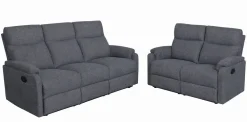 Belfast 3+2 recliner sohvaryhmä, tummanharmaa Hygge kangas