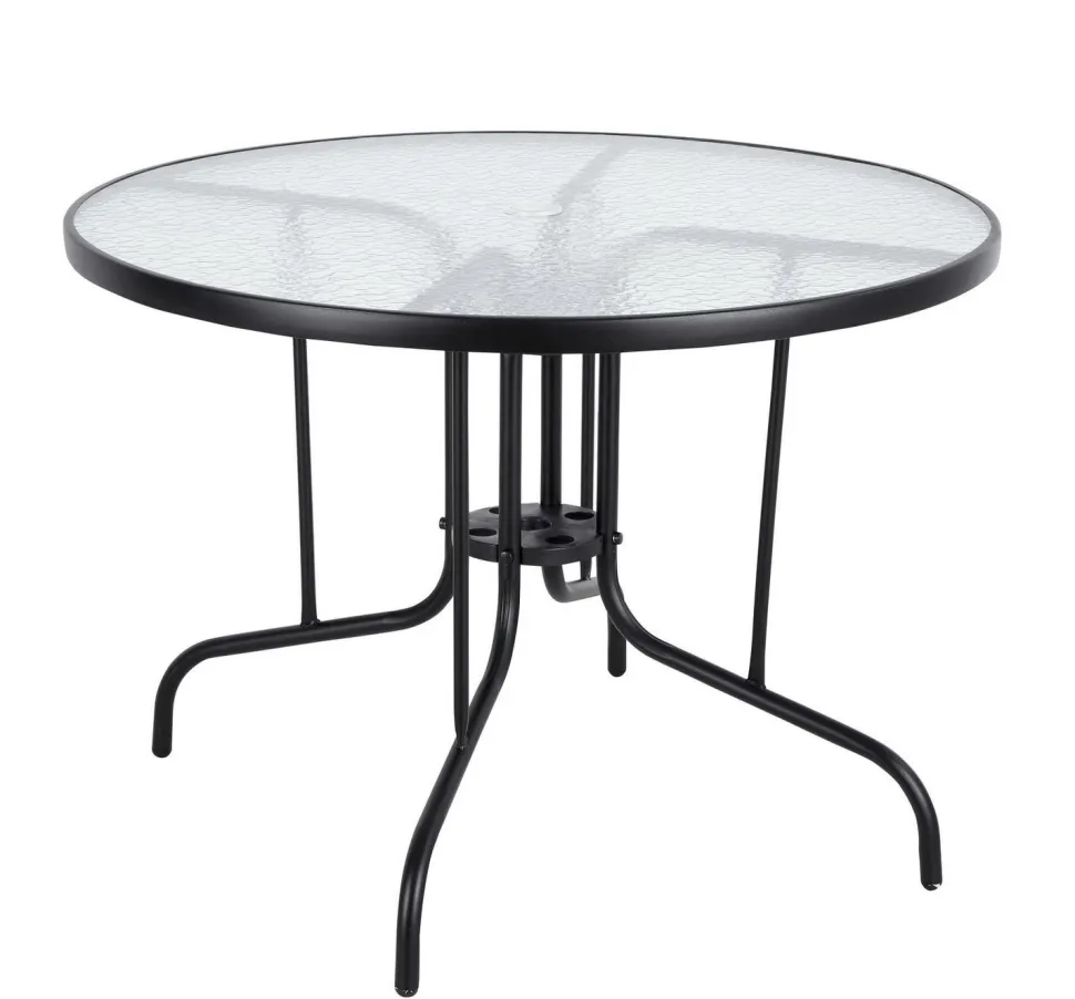Bistro 100 cm pöytä + 4 Telex taittotuolia