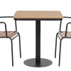 Cafe terassipöytä + 2 Cafe terassituolia ilman käsinojia