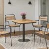 Cafe terassipöytä + 4 Cafe terassituolia käsinojilla
