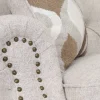 Chesterfield 3-istuttava sohva beige kangas
