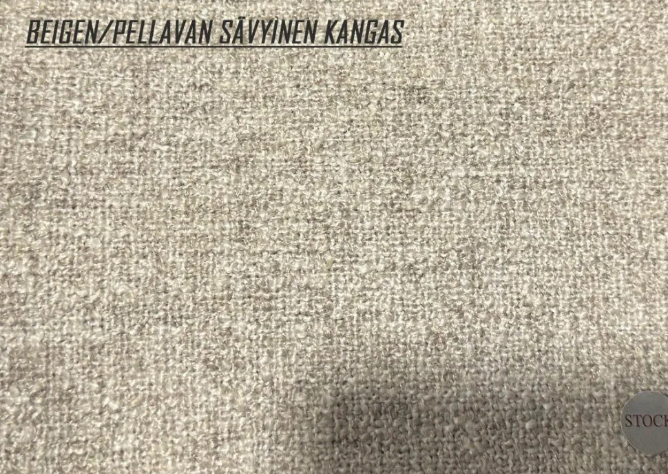 Chesterfield nojatuoli beige kangas
