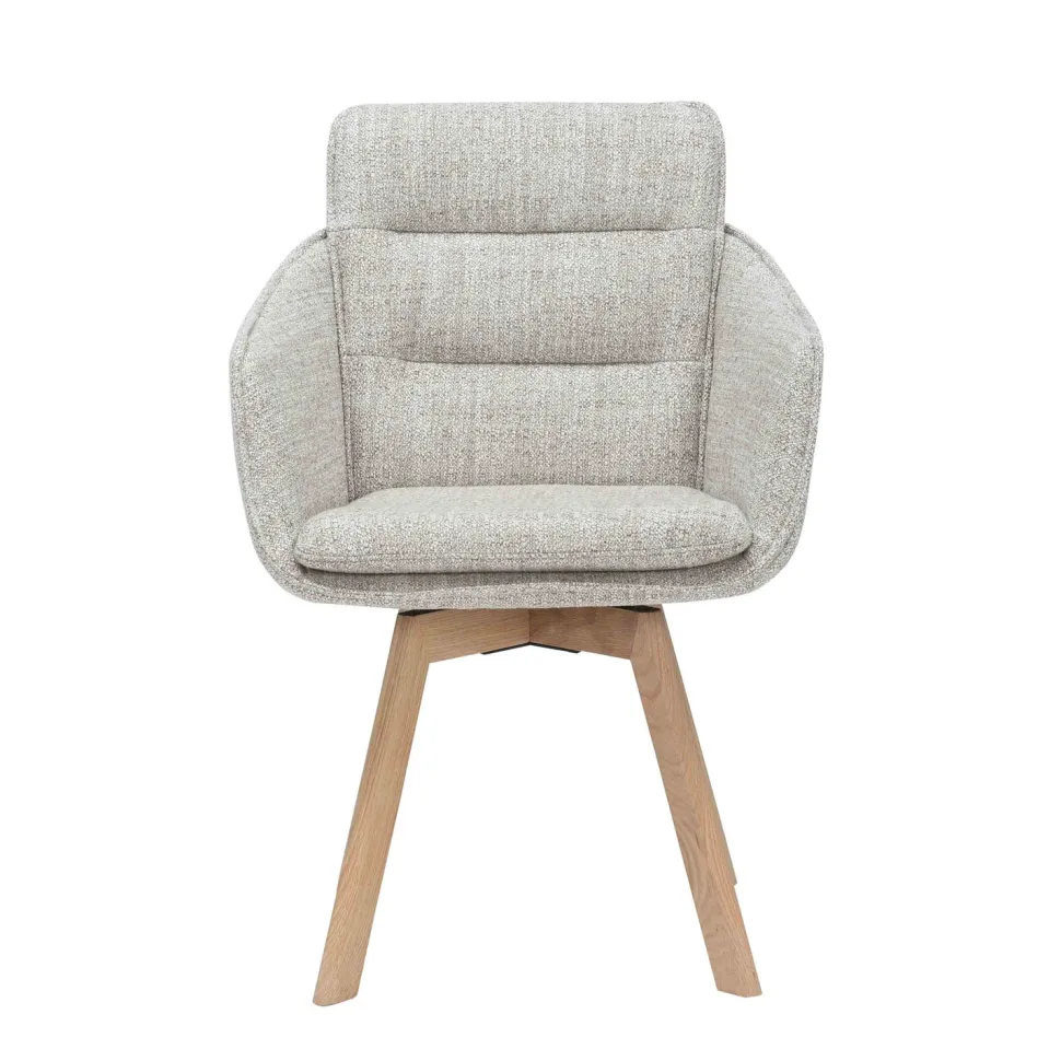 CORK PYÖRIVÄ RUOKAPÖYDÄN TUOLI BEIGE KANGAS