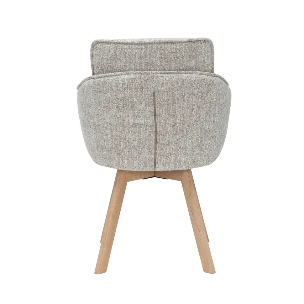 CORK PYÖRIVÄ RUOKAPÖYDÄN TUOLI BEIGE KANGAS