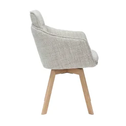CORK PYÖRIVÄ RUOKAPÖYDÄN TUOLI BEIGE KANGAS