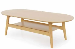 Curved tammi sohvapöytä