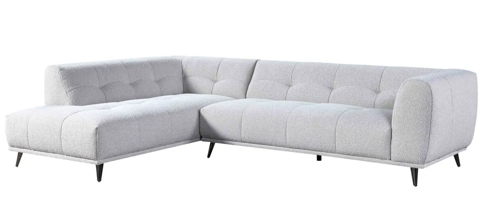 Dacapo divaanikulmasohva kangasverhoiltuna