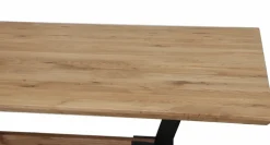 Delta tammi ruokapöytä 200 cm + 6 Style tuolia pu-nahkaverhoiltuna