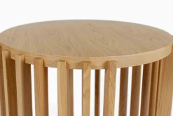 Drum pyöreä tammi sivupöytä 53 cm