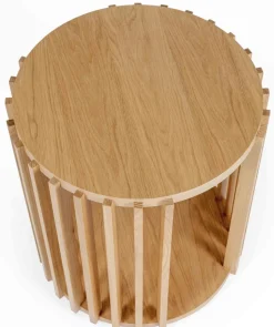 Drum pyöreä tammi sivupöytä 53 cm