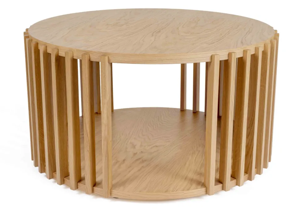 Drum pyöreä tammi sohvapöytä 83 cm