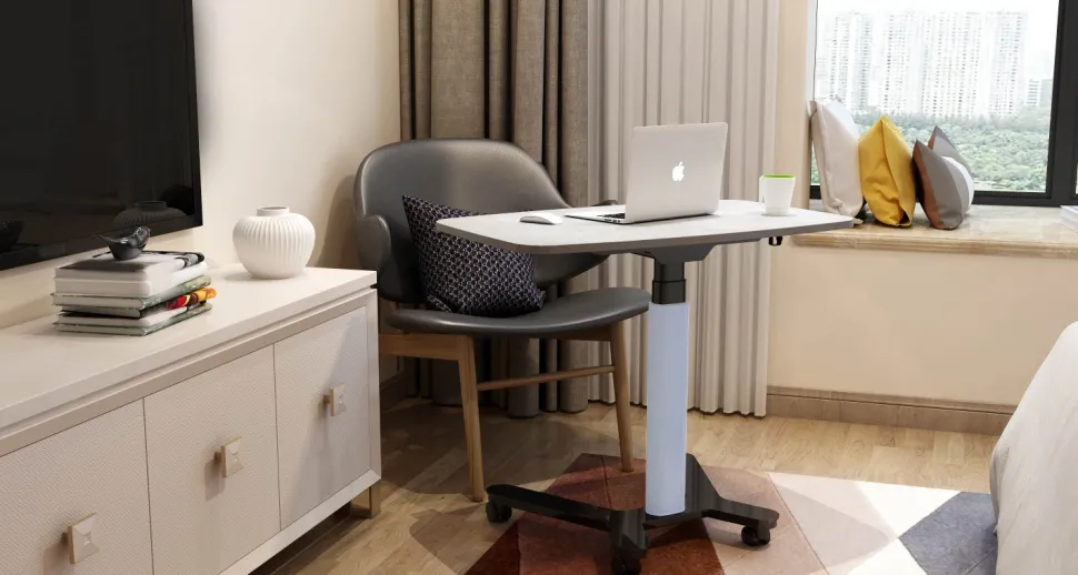 EASYWORK SÄHKÖPÖYTÄ PYÖRILLÄ JA KANNELLA