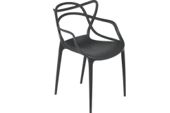 EDNA 180 CM LANKKUPÖYTÄ METALLIJALALLA + 6 ELITE TUOLIA