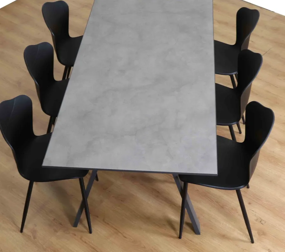 ESTELLE PÖYTÄ 180X90 CM + 6 NETTA TUOLIA