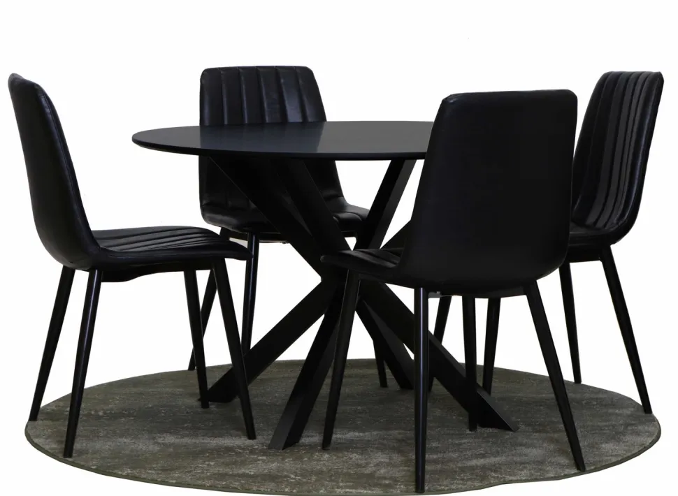 FELIX PYÖREÄ PÖYTÄ 110 CM + 4 STYLE TUOLIA