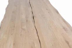 FOX 195 CM TAMMI LANKKUPÖYTÄ METALLIJALOILLA + 6 ARMI PINNATUOLIA