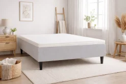 FUSION 5-VYÖHYKE RUNKOPATJA SETTI 8 CM PETAUSPATJALLA, KOKO 140X200 CM, MUSTAT PUUJALAT