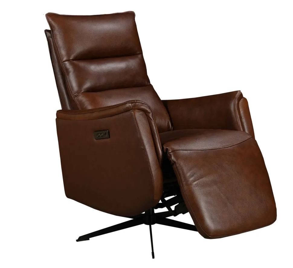 GENESIS NAHKAINEN RECLINER TUOLI SÄHKÖSÄÄDÖILLÄ, ERI VÄREJÄ