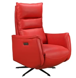 GENESIS NAHKAINEN RECLINER TUOLI SÄHKÖSÄÄDÖILLÄ, ERI VÄREJÄ