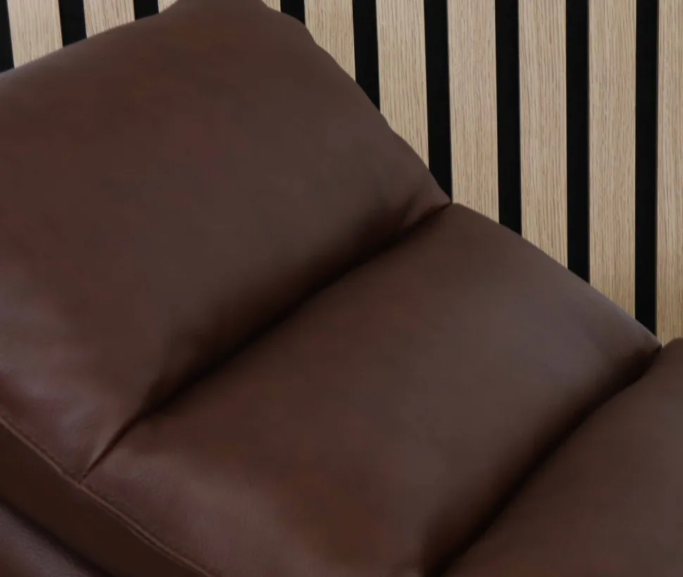 GENESIS NAHKAINEN RECLINER TUOLI SÄHKÖSÄÄDÖILLÄ RUSKEA NAHKA