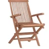 GOLDEN-TEAK PÖYTÄ 120x70 CM + 4 TUOLIA KÄSINOJILLA