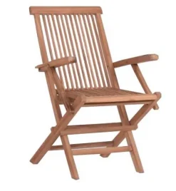 GOLDEN-TEAK PÖYTÄ 120x70 CM + 4 TUOLIA KÄSINOJILLA