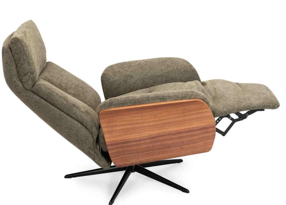 HJORT KNUDSEN 8292 RECLINER TUOLI KANGASVERHOILULLA