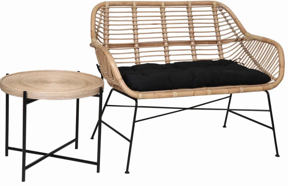 JEFF ROTTINKI SOHVAPÖYTÄ METALLIJALOILLA