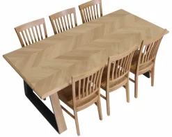 JOLIE TAMMI RUOKAPÖYTÄ + 6 GAALA TAMMITUOLIA