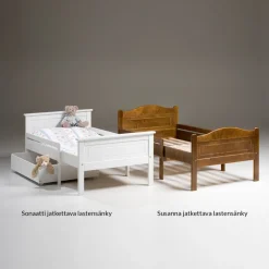 KOTIMAINEN JATKETTAVA LASTENSÄNKY KOIVUA, 2 ERI MALLIA