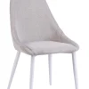 LANA LANKKUPÖYTÄ PUUJALOILLA 200X90 CM + 6 KANGASVERHOILTUA SILVIA TUOLIA