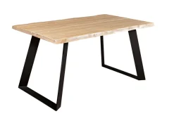 LANA LANKKURUOKAPÖYTÄ 150x89 METALLIJALALLA