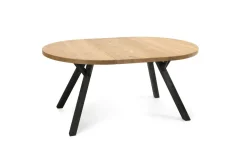 LANA PYÖREÄ PÖYTÄ + 4 NEW YORK ROTTINKITUOLIA ISTUINPEHMUSTEILLA