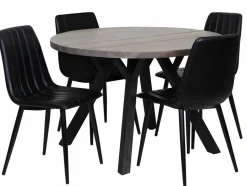 LANA PYÖREÄ RUOKAPÖYTÄ 115 CM + 4 STYLE TUOLIA