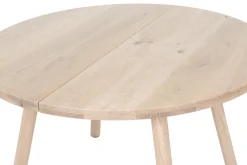 LANA PYÖREÄ TAMMI RUOKAPÖYTÄ 115 CM PYÖREILLÄ OLIVIA JALOILLA