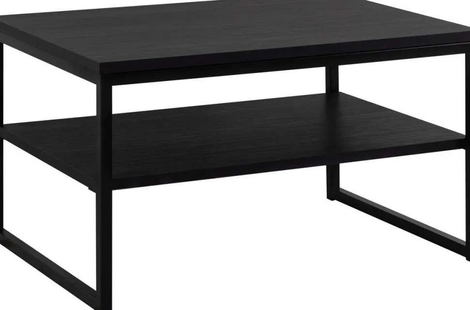 LINE SOHVAPÖYTÄ 90 X 60 CM MUSTALLA RUNGOLLA