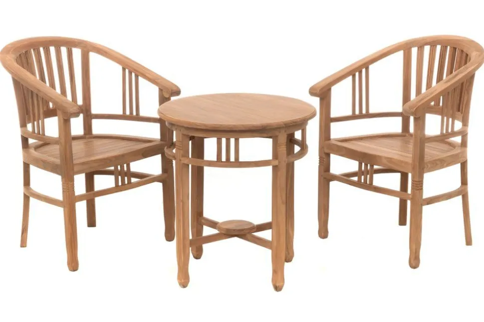 MANHATTAN TEAK PÖYTÄ + 2 TUOLIA