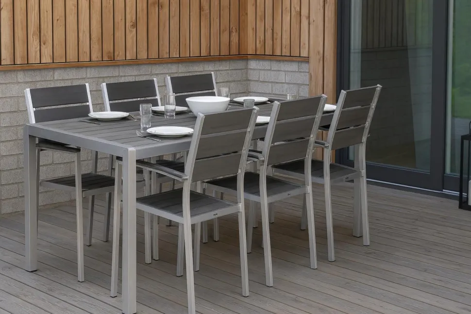 MILANO ARTWOOD PÖYTÄ + 6 MILANO TUOLIA