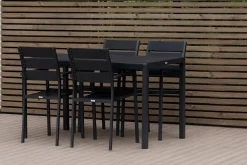 MILANO ARTWOOD PÖYTÄ + 4 MILANO TUOLIA KOKOMUSTA