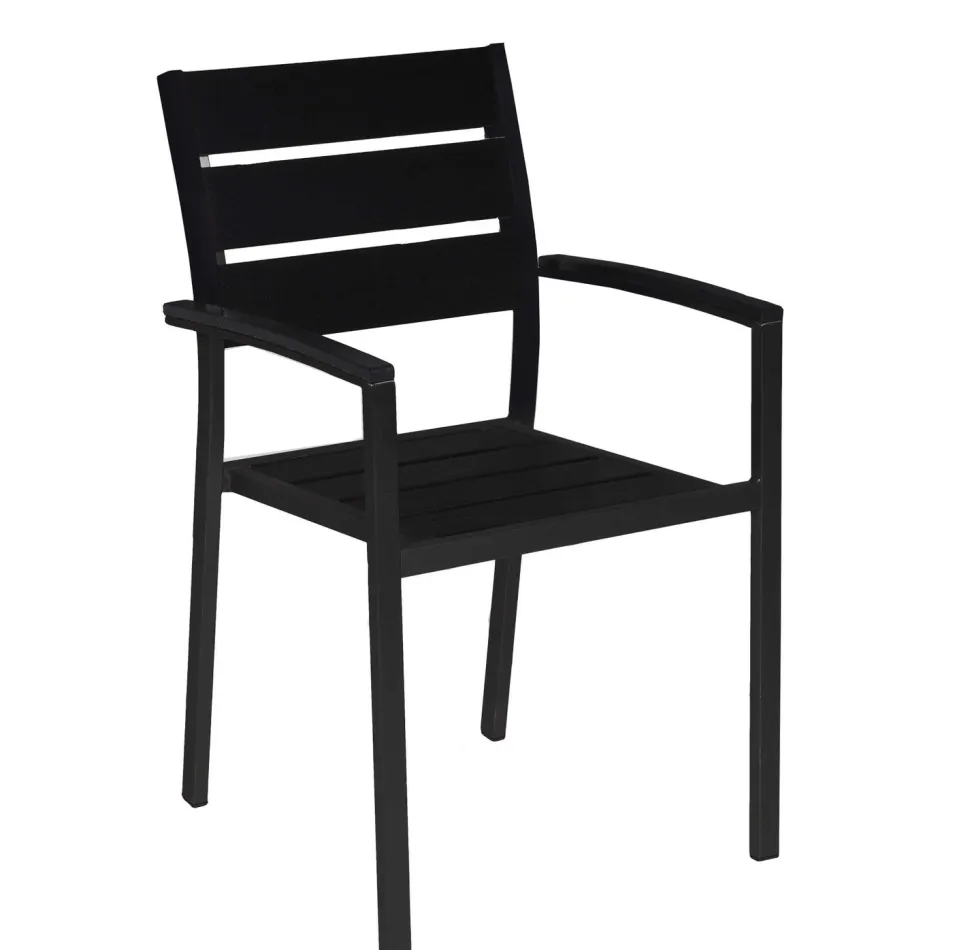 MILANO ARTWOOD PÖYTÄ + 6 MILANO TUOLIA KOKOMUSTA