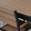 MILANO ARTWOOD PÖYTÄ + 6 MILANO TUOLIA MUSTA/LUONNONVÄRI