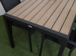 MILANO ARTWOOD PÖYTÄ + 4 QUATTRO TEXTILENE TUOLIA