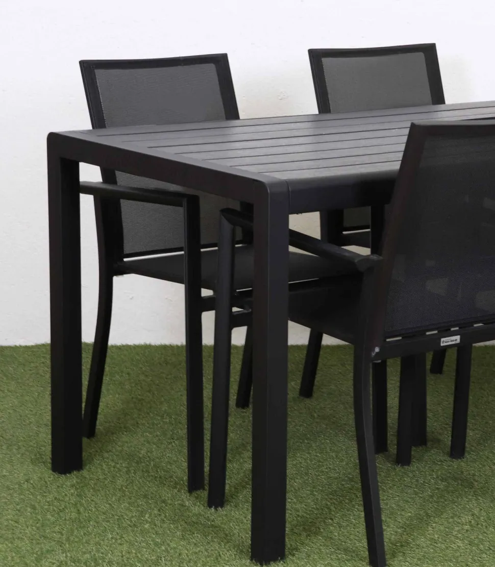 MILANO ARTWOOD PÖYTÄ + 6 QUATTRO TEXTILENE TUOLIA