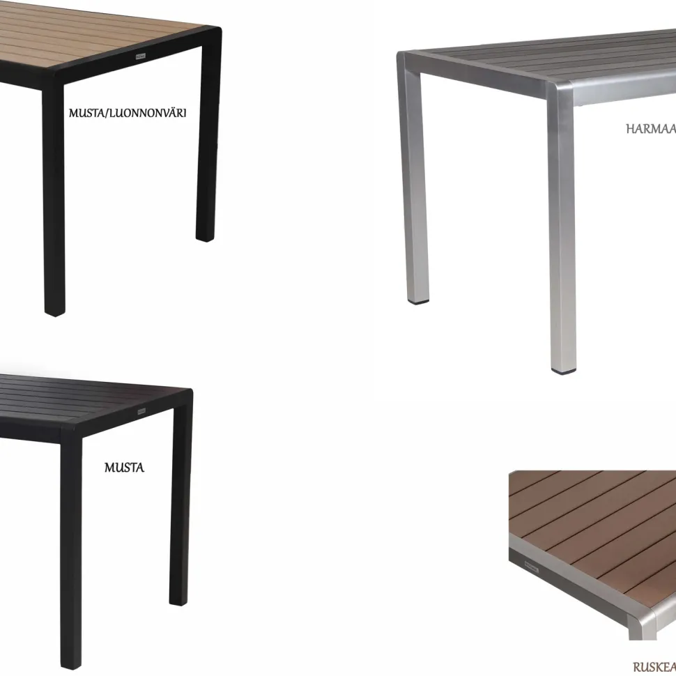 MILANO ARTWOOD PÖYTÄ + 6 QUATTRO TEXTILENE TUOLIA