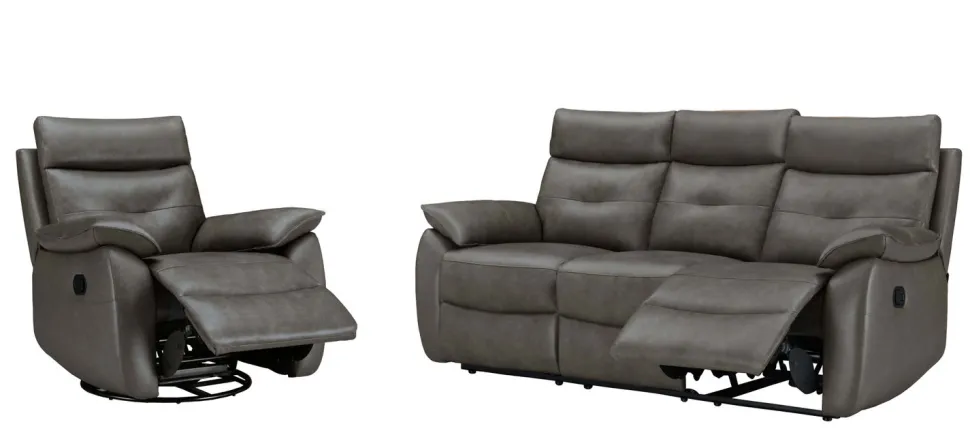 NEW YORK 3+1 RECLINER SOHVAKALUSTO AIDOLLA NAHKALLA